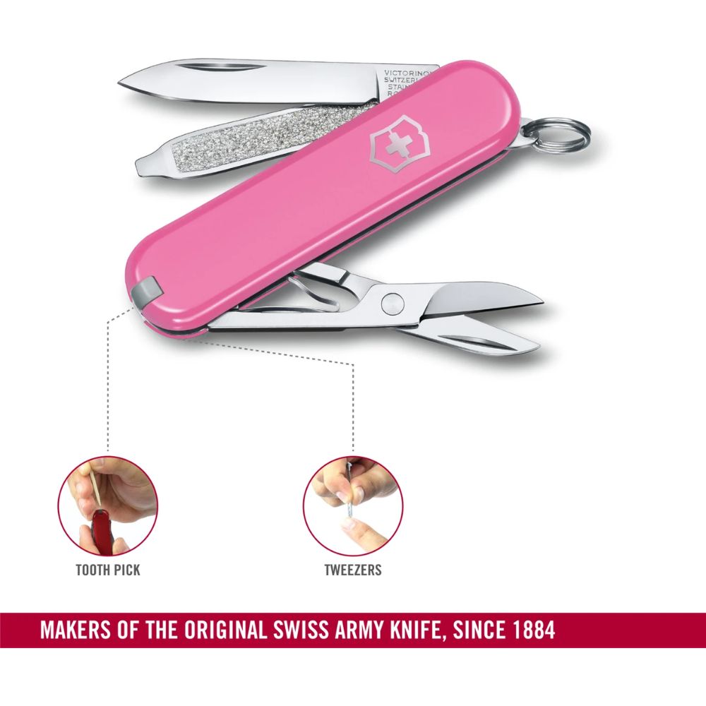 Victorinox Classic SD Cherry Blossom Pink Knife 0.6223.51G