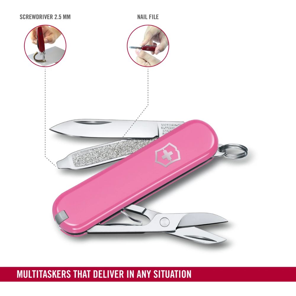 Victorinox Classic SD Cherry Blossom Pink Knife 0.6223.51G