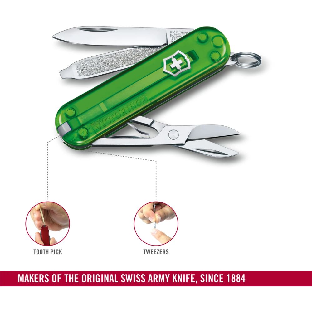 Victorinox Classic SD Green Tea Knife 0.6223.T41G