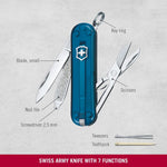 Victorinox Sky High Classic Transparent Blue Knife 0.6223.T61G