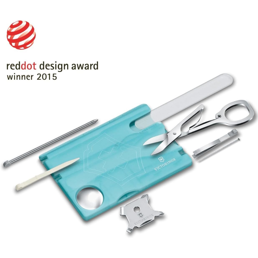 Victorinox SwissCard NailCare Aqua Blue Multi Tool 0.7240.T21B1