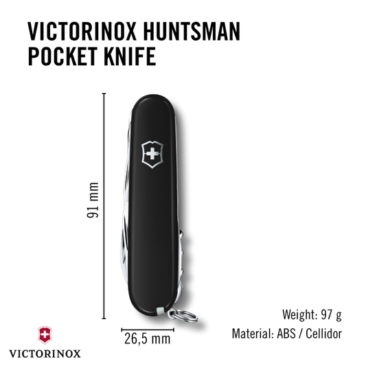 Victorinox Swiss Army Black Knife 1.3713.3