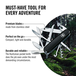 Victorinox Swiss Army Black Knife 1.3713.3