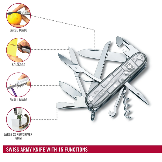 Victorinox Huntsman Silvertech Grey Knife 1.3713.T7