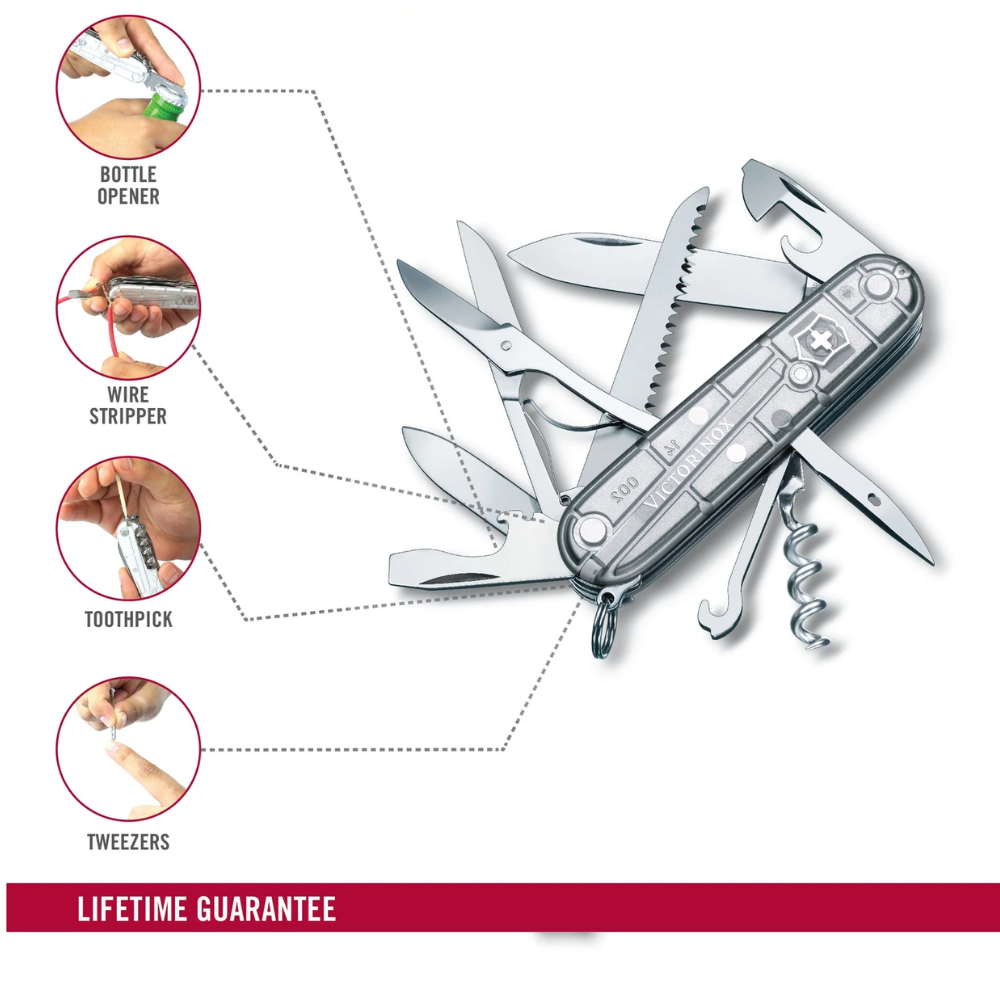 Victorinox Huntsman Silvertech Grey Knife 1.3713.T7