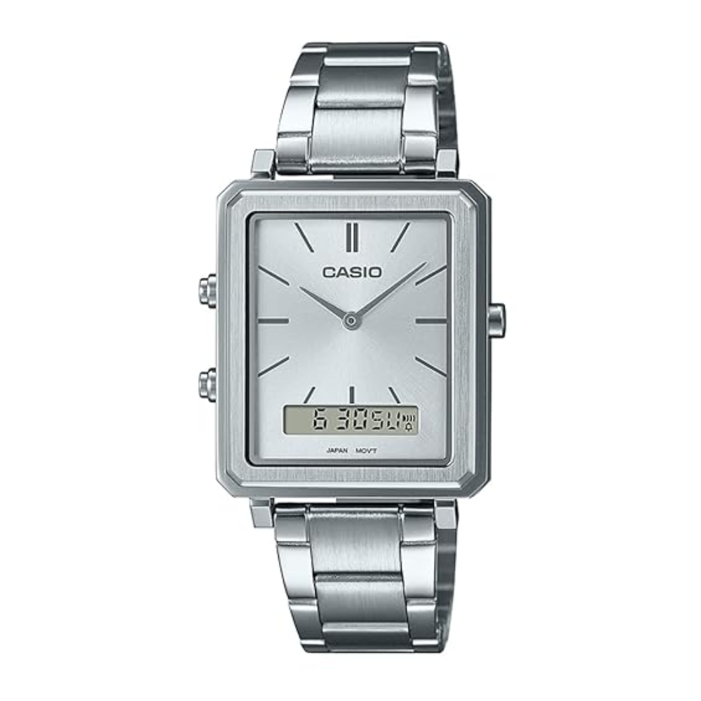Casio Enticer Analog-Digital White Dial Men’s Watch – MTP-B205D-7EDF (A2084)