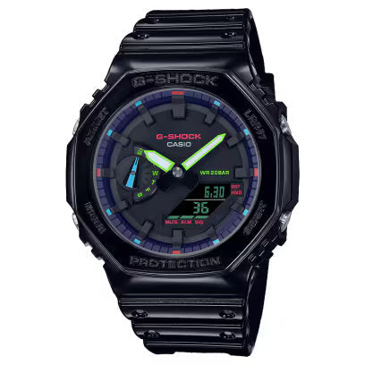 Casio G-Shock Black Men Watch G1367 GA-2100RGB-1ADR