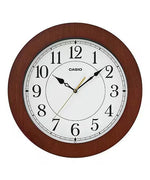 Casio Wall Clock Analog White Brown Unisex Watch WCL87 IQ-151-5DF