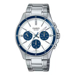 Casio Enticer White Men Analog Watch A2348 MTP-1374D-7A2VDF