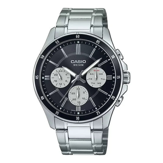 Casio Enticer Black Men Watch A2345 MTP-1374D-1A3VDF