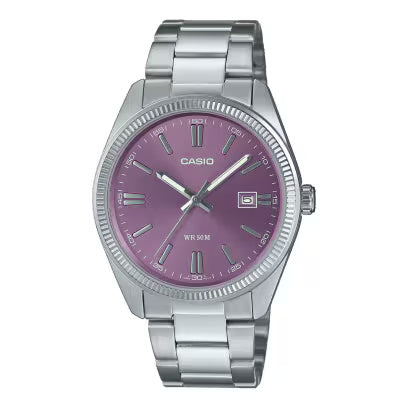 Casio A2368 Purple Dial Watch