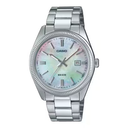 Casio Enticer Men White Men Watch A2344 MTP-1302DS-7AVDF