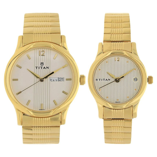Titan NR15802490YM04 Couple Watch