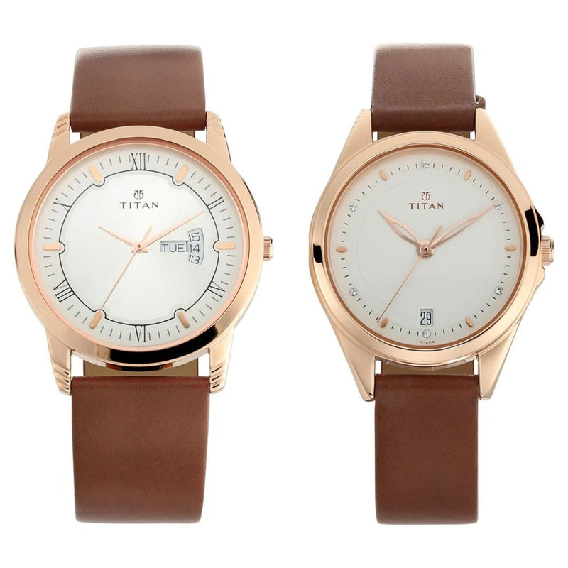 Couples NS17742565WL01P Titan Watch