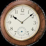 QXA432B sub-second hand oak wood clock