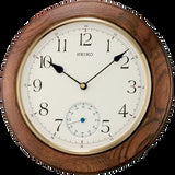 QXA432B sub-second hand oak wood clock