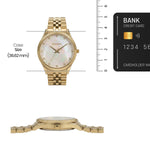 Romanson Gold Women Watch RM4BF511LLGWH