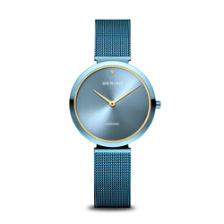 Womens Bering Blue Analogue Watch, 18132-Charity 1.