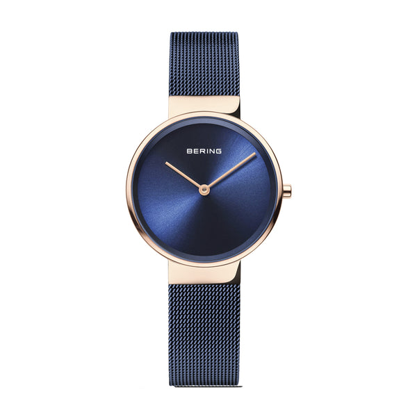 Womens Bering Blue Analog Watch 14531-367