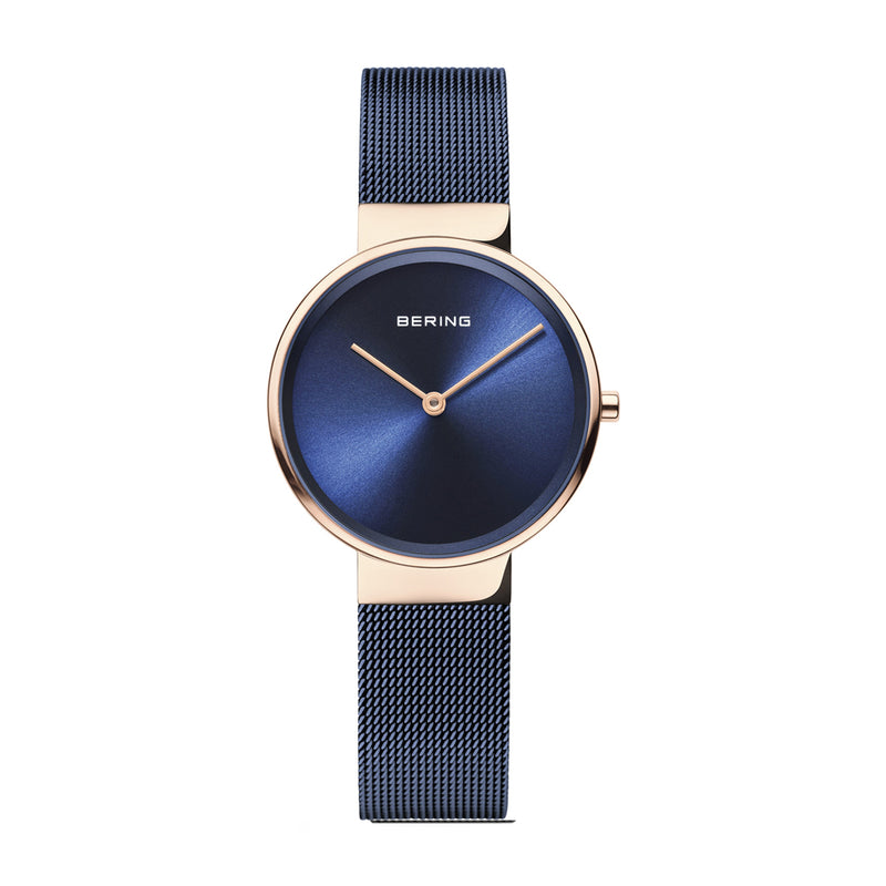 Womens Bering Blue Analog Watch 14531-367