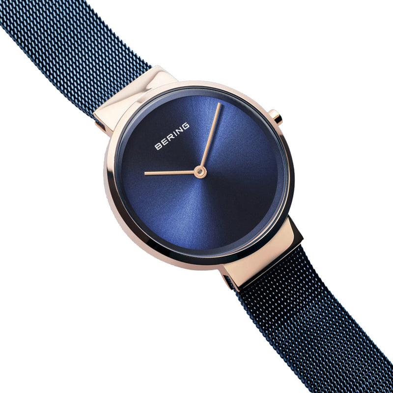 Womens Bering Blue Analog Watch 14531-367