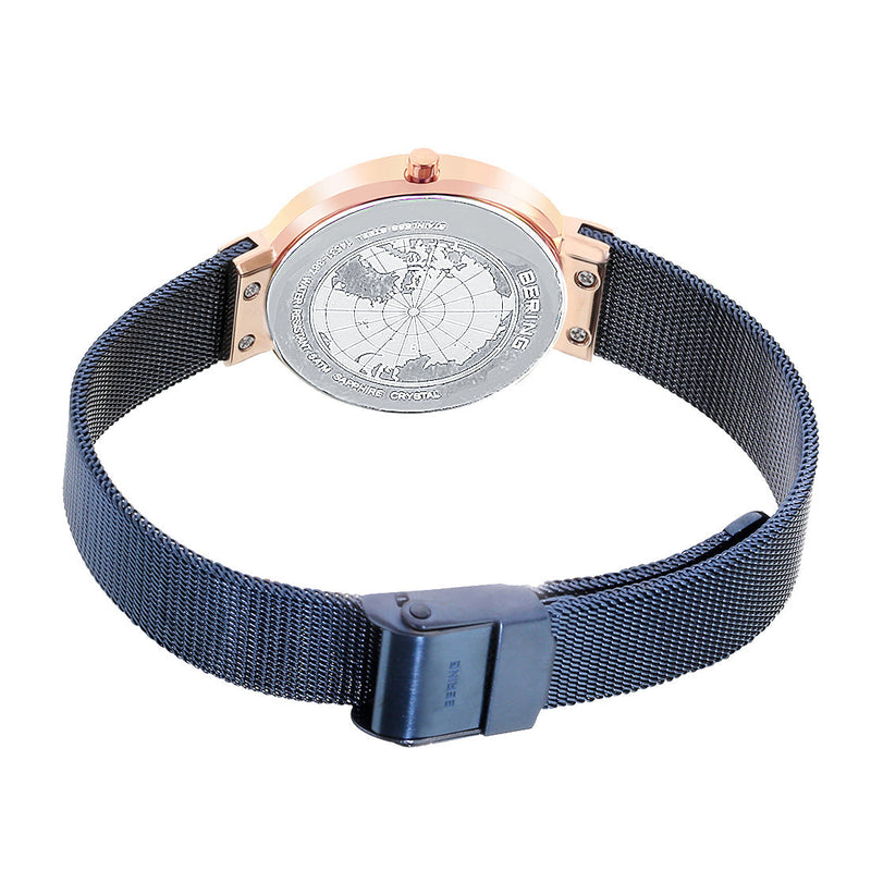 Womens Bering Blue Analog Watch 14531-367