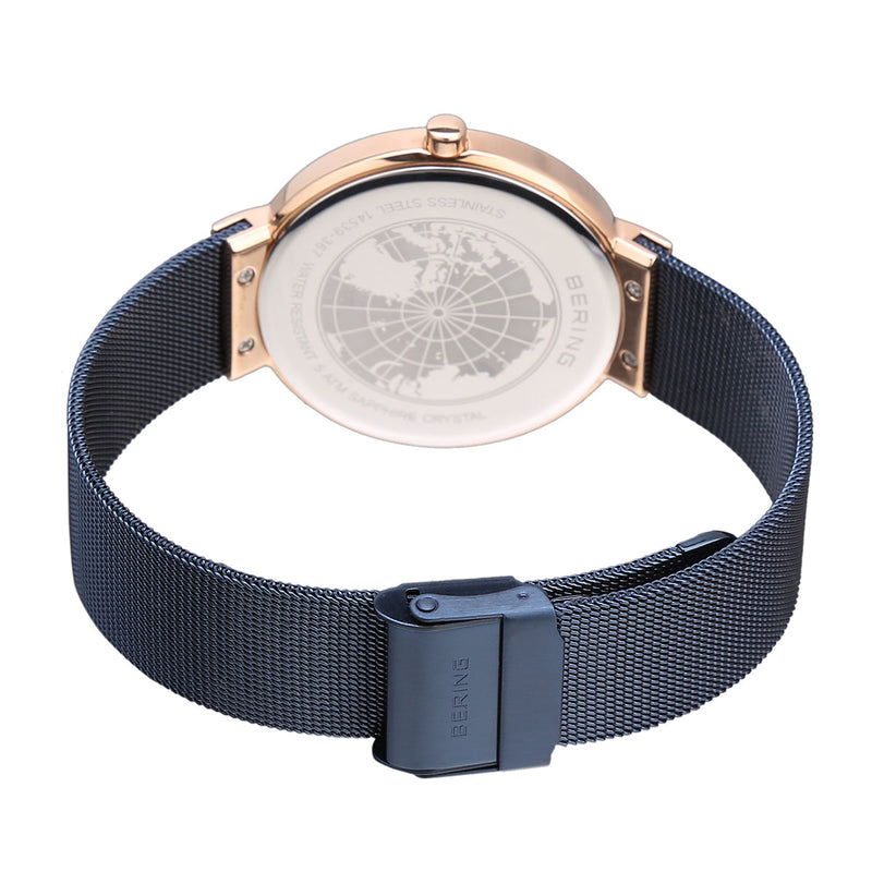 Mens Bering Blue Analogue Watch 14539-367