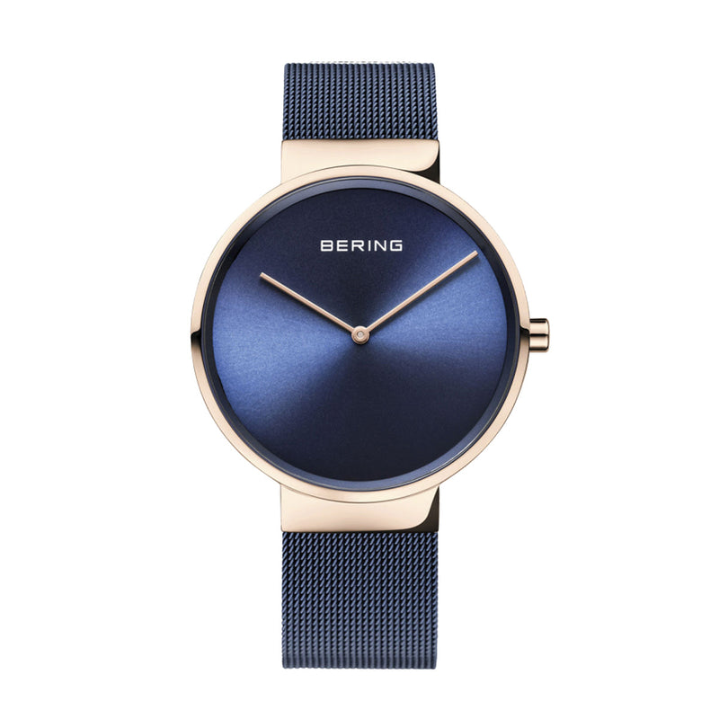 Mens Bering Blue Analogue Watch 14539-367