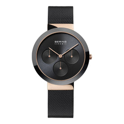 Unisex Black Analogue Watch by Bering, model number 35036-166