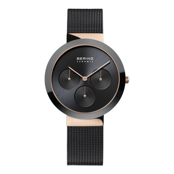 Unisex Black Analogue Watch by Bering, model number 35036-166