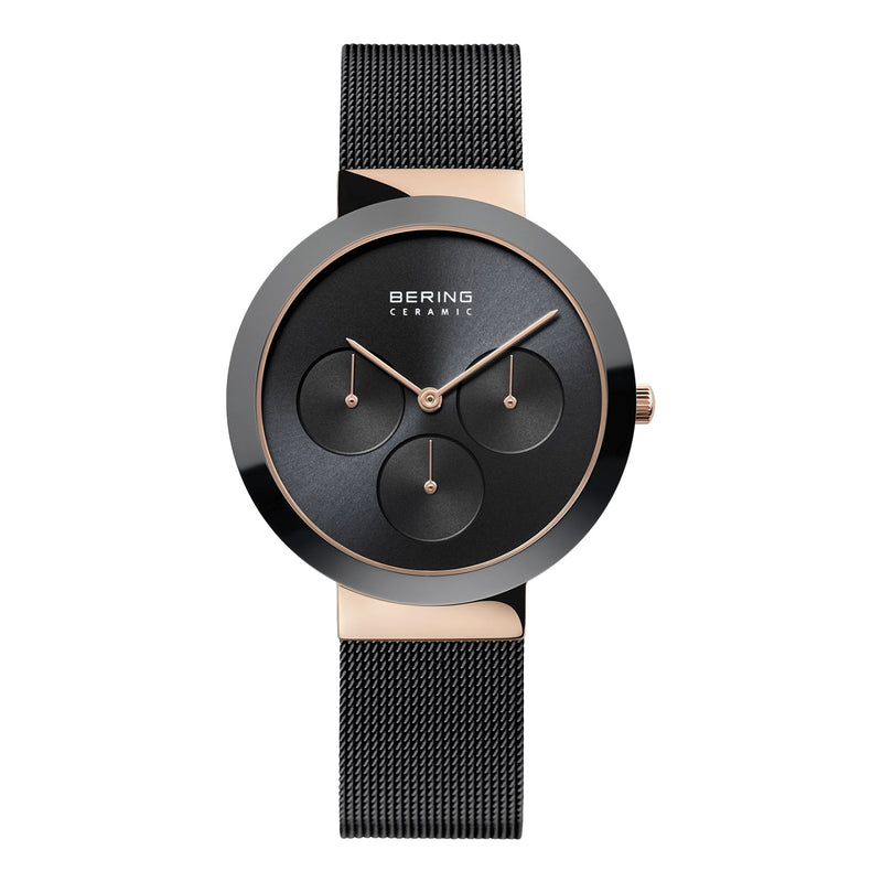Unisex Black Analogue Watch by Bering, model number 35036-166