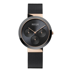 Unisex Black Analogue Watch by Bering, model number 35036-166
