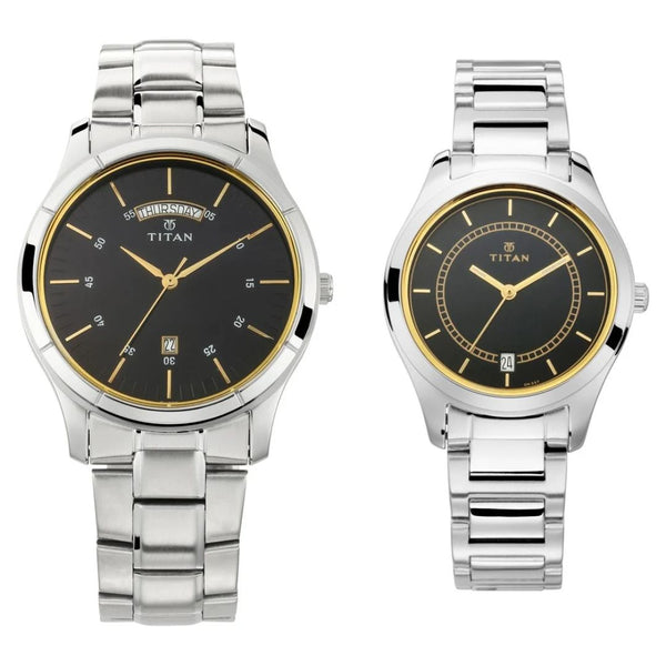 Sleek NS17672596SM01P Couple Titan Watch