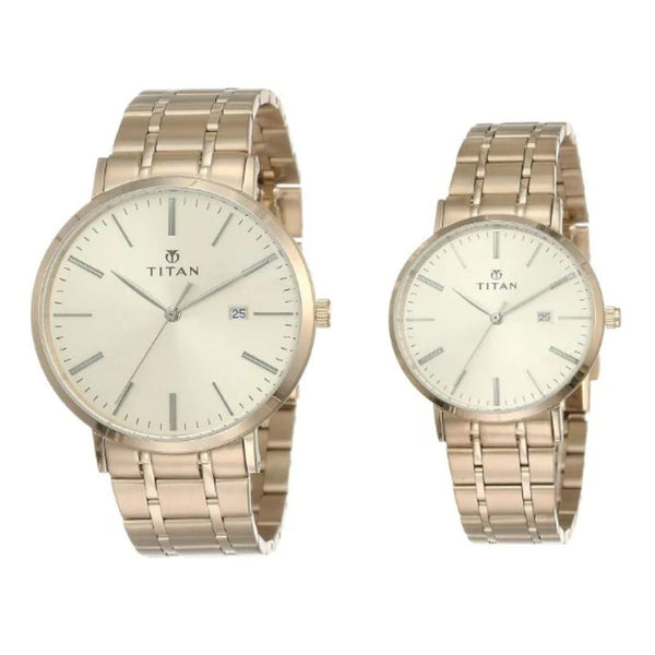 Couple Titan NS9400294202WM01P Rose Gold Watch