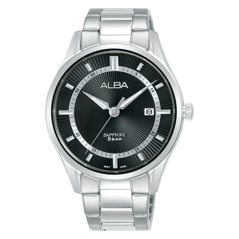 Asterix Black Dial with Metal Strap AS9R19X1