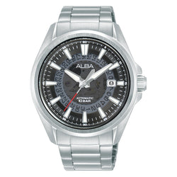 AU4031X1 Automatic Black Skeleton Dial Watch with White Hands