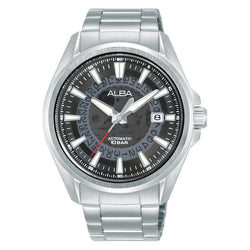 AU4031X1 Automatic Black Skeleton Dial Watch with White Hands