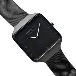 Mens Black Analog Bering Max Rene Watch 15836-123