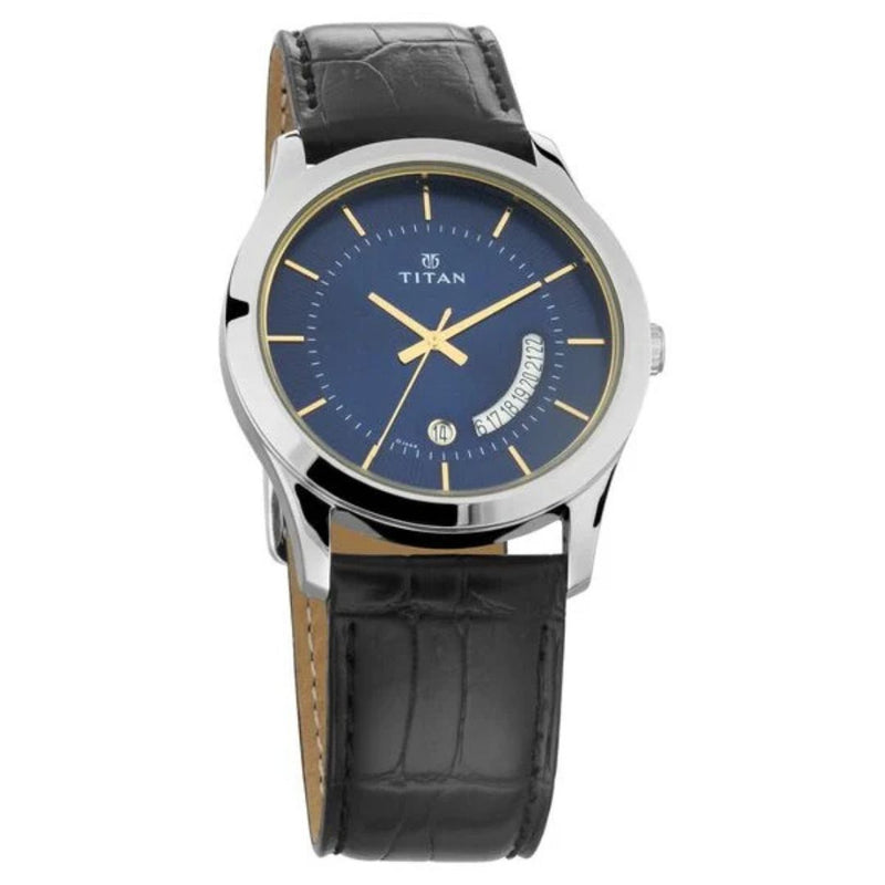 Titan NS1823SL01 Blue Dial Watch