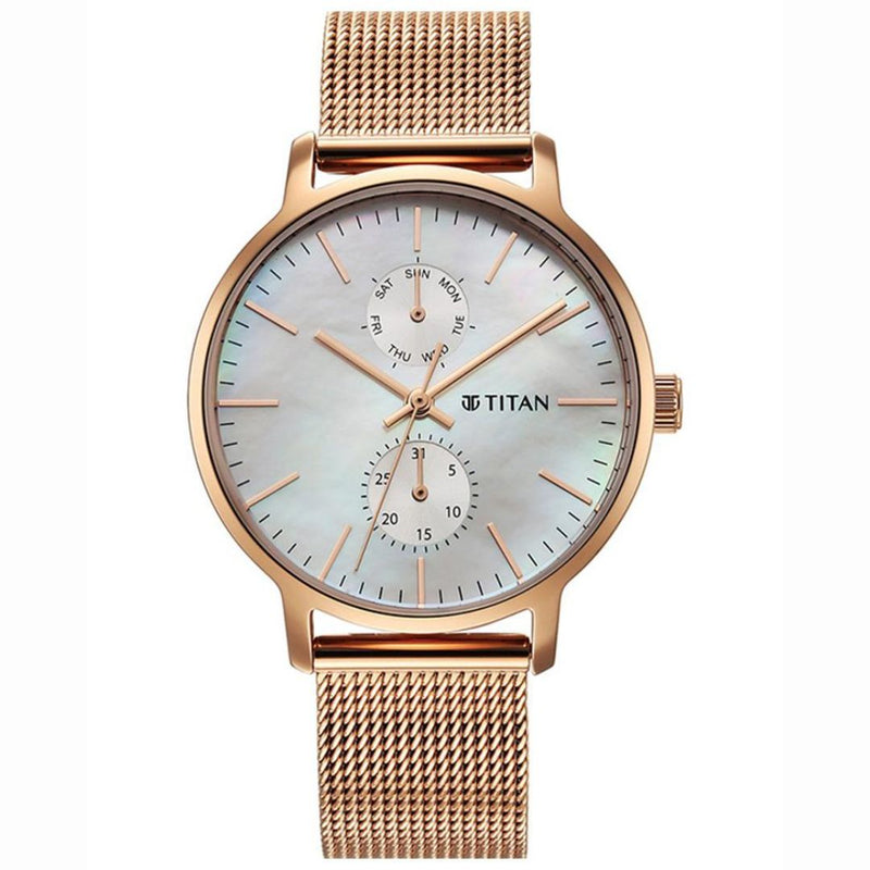 Titan Round NS95143WM01 Womens Watch