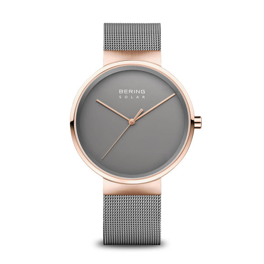 Mens Grey Analogue Watch by Bering, 14339-369