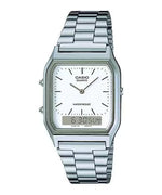 Casio Vintage White Dial Unisex Watch AD03 AQ-230A-7DMQ