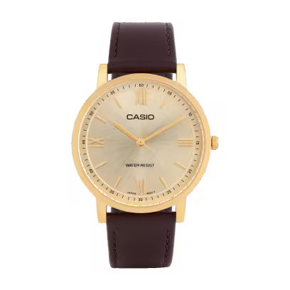 Casio A2314 Golden Dial Watch