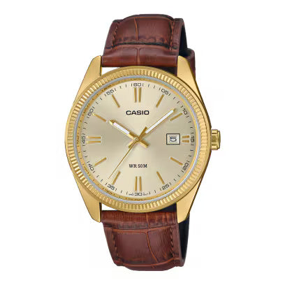 Casio Enticer Brown Men Watch A2396 MTP-1302PGL-9AVEF