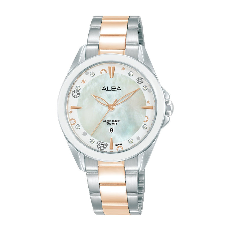 Pearly White Mother of Pearl Dial Watch AH7DV1X1