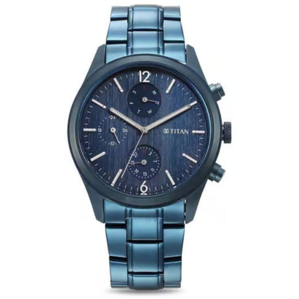 Blue Mens NT1805QM01 Titan Watch