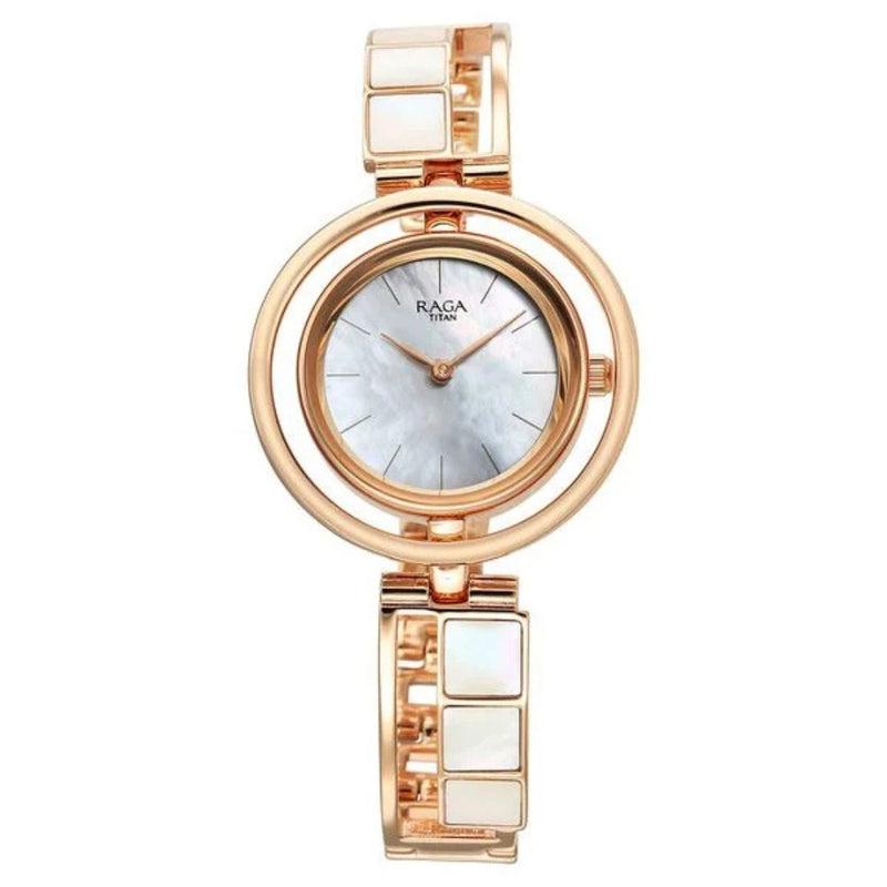 Titan Womens Pearls NT95232WM01F Watch