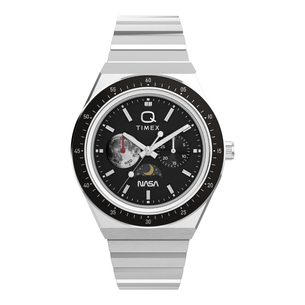 Timex Q X NASA Silver Men Watch TW2Y56700UJ