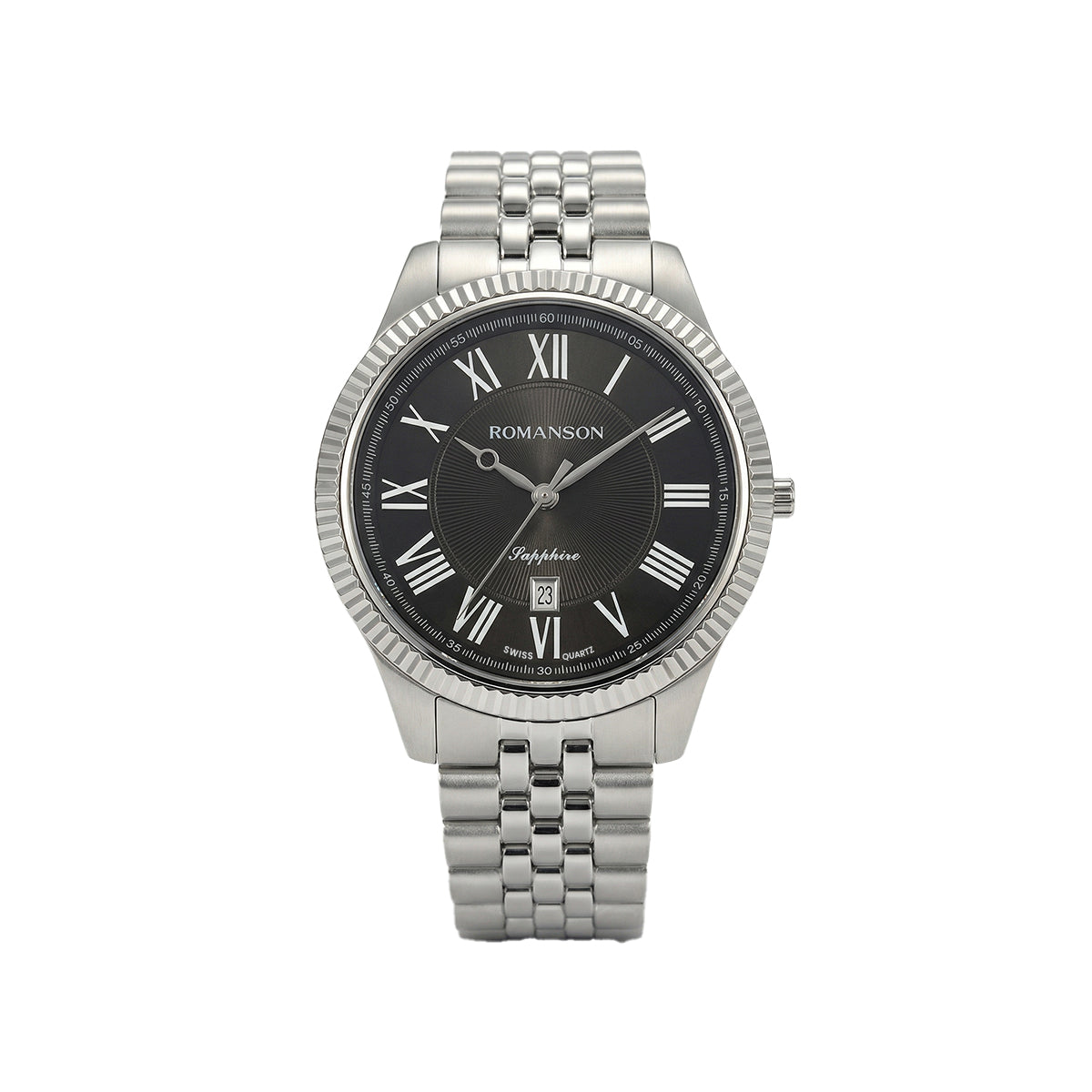 Romanson Silver Men Watch TM3BS190MMWBK
