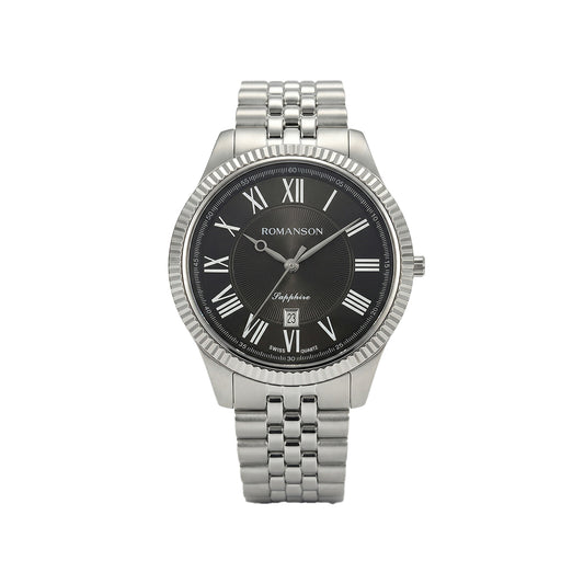 Romanson Silver Men Watch TM3BS190MMWBK